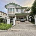 THB 50000,  64 Sq. Feet,  HR 10336 2-story Detached House For Rent, 64 Sq M, 4 Bedrooms, Manthana Project, On Nut,