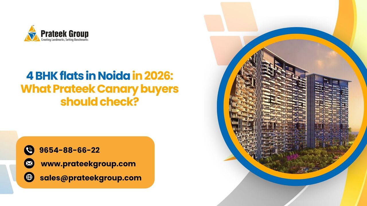 Lucknow, Real Estate, 4 BHK Flats In Noida In 2026: What Prateek Canary Buyers Should Check?