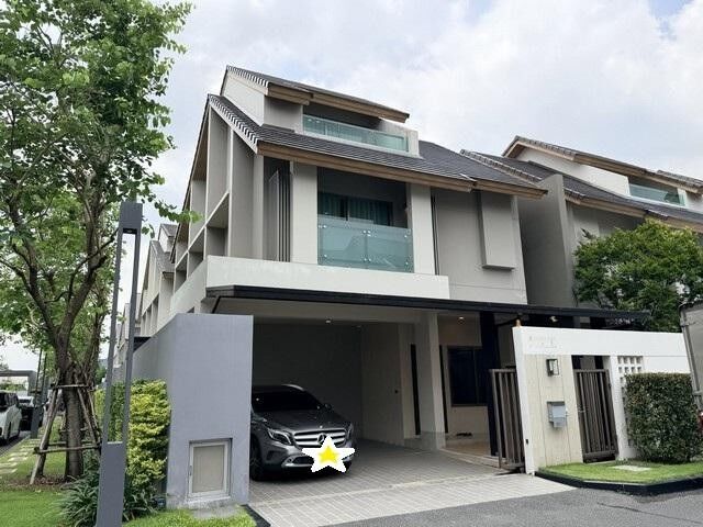 Bangkok, Real Estate For Sale, THB 17900000,  3 BR,  40 Sq. Feet,  HR 10334 3-story Detached House For Sale, Corner House, Private Nirvana THROUGH,