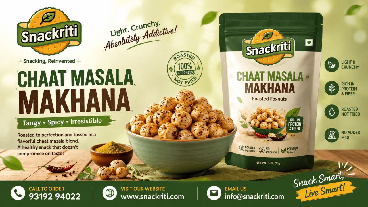 Noida, Business Partners, Chaat Masala Makhana &ndash; Crunchy & Spicy Roasted Fox Nuts