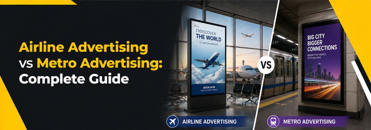 Noida, Marketing, Airline Advertising Vs Metro Advertising &ndash; Choose The Right OOH Medium
