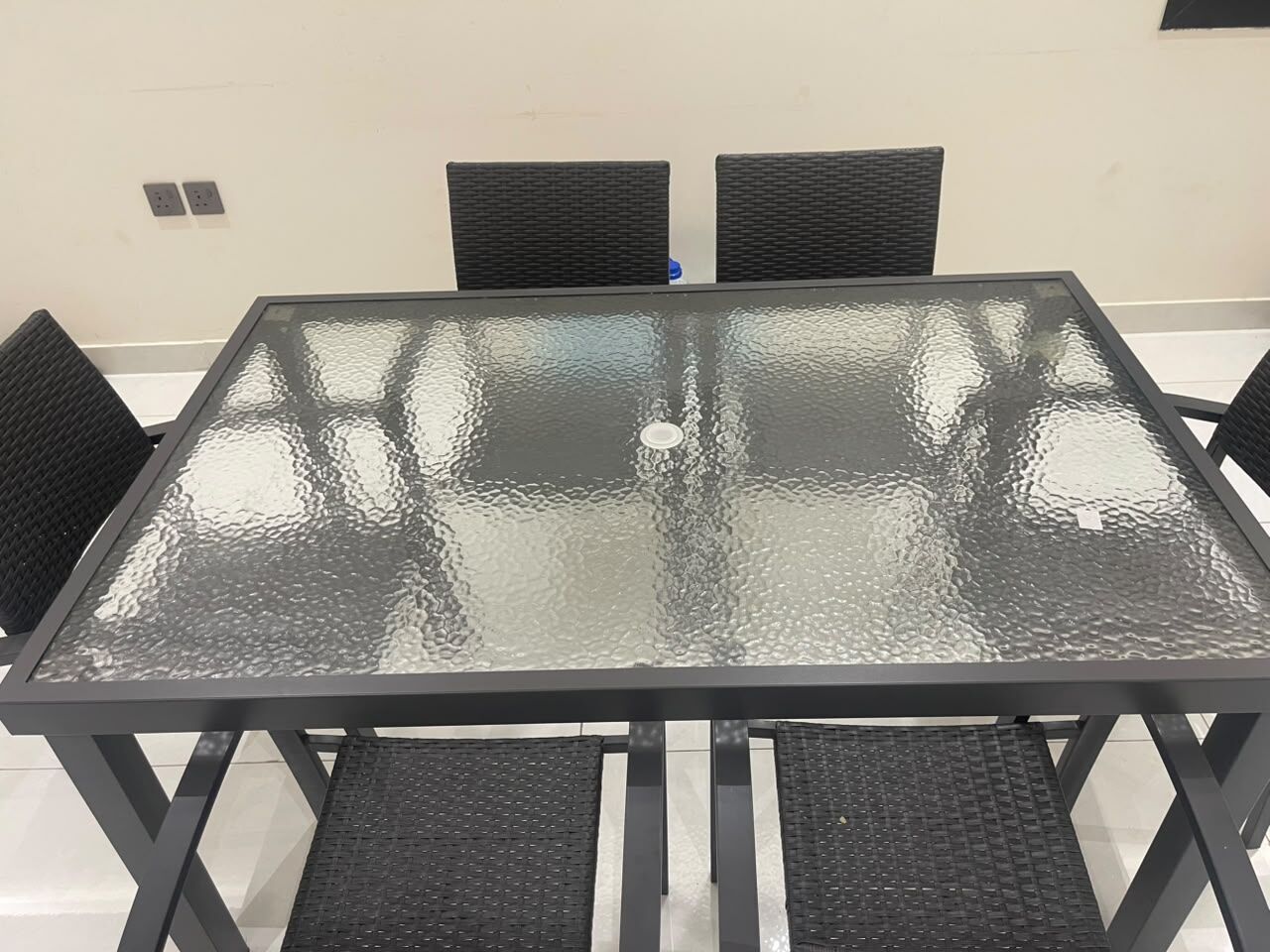 Al Rehab, Furniture, SAR 850,  Garden Table With 6 Chairs For Sale