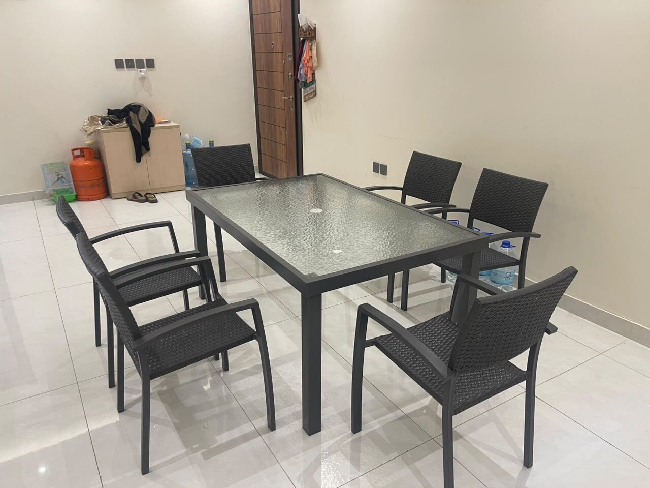 Al Rehab, Furniture, SAR 850,  Garden Table With 6 Chairs For Sale