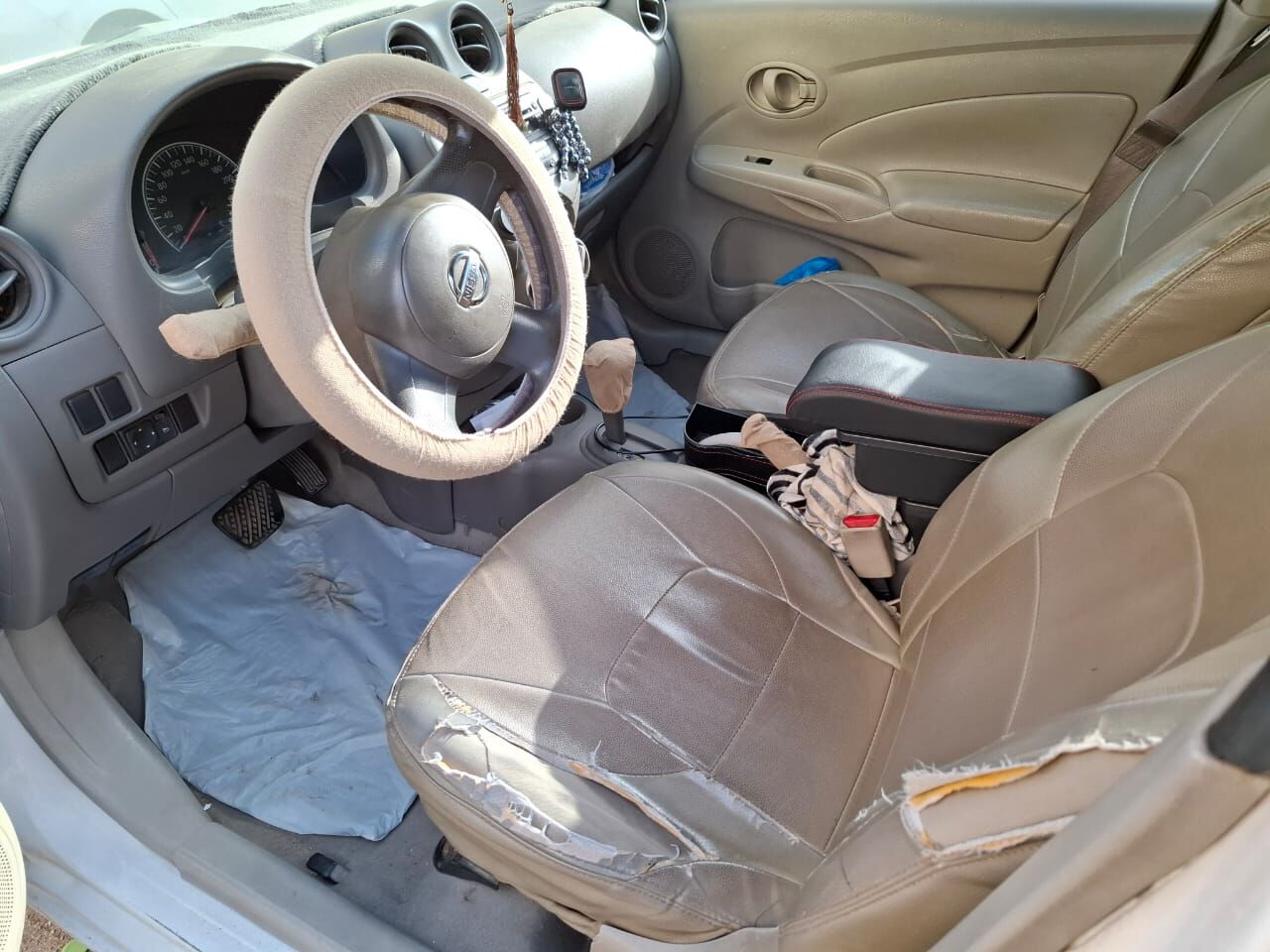 Jizan, Vehicles, Cars & Trucks , SAR 17000,  Nissan Sunny,  2013,  Automatic,  340 KM,   In Good Condition A/c Child New Fahas Insurerane Valid Just Buy And Drive