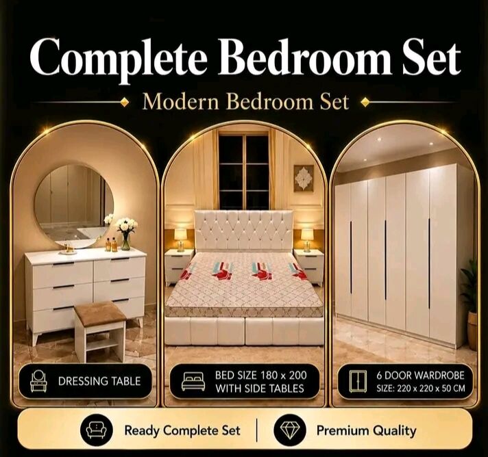 Jeddah, Furniture, SAR 3,  Premium New Stylish Bedroom Furniture Set