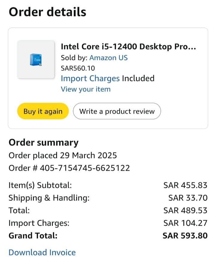 Riyadh, Computers, SAR 400,  Intel Core I5- Desktop Processor New, Still Sealed