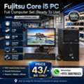 BHD 43,  Fujitsu Core I5 Computer Set 4GB RAM 120GB SSD 19" Monitor Win & Office Ready To Ues