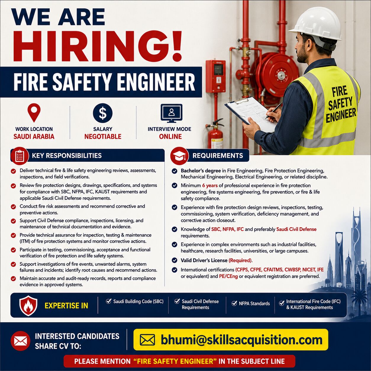 Mumbai, Jobs, Fire Safety Engineer