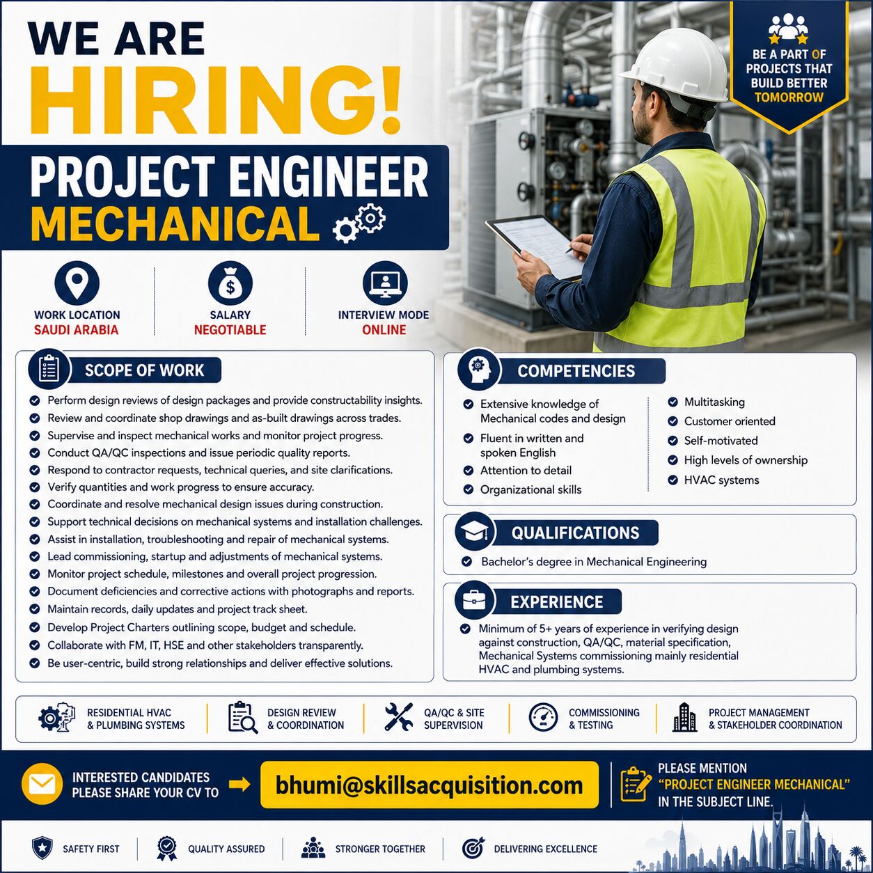 Mumbai, Jobs, Project Engineer Mechanical