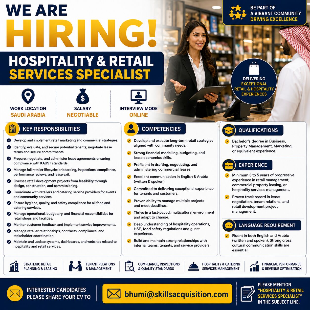 Mumbai, Jobs, Hospitality & Retail Services Specialist
