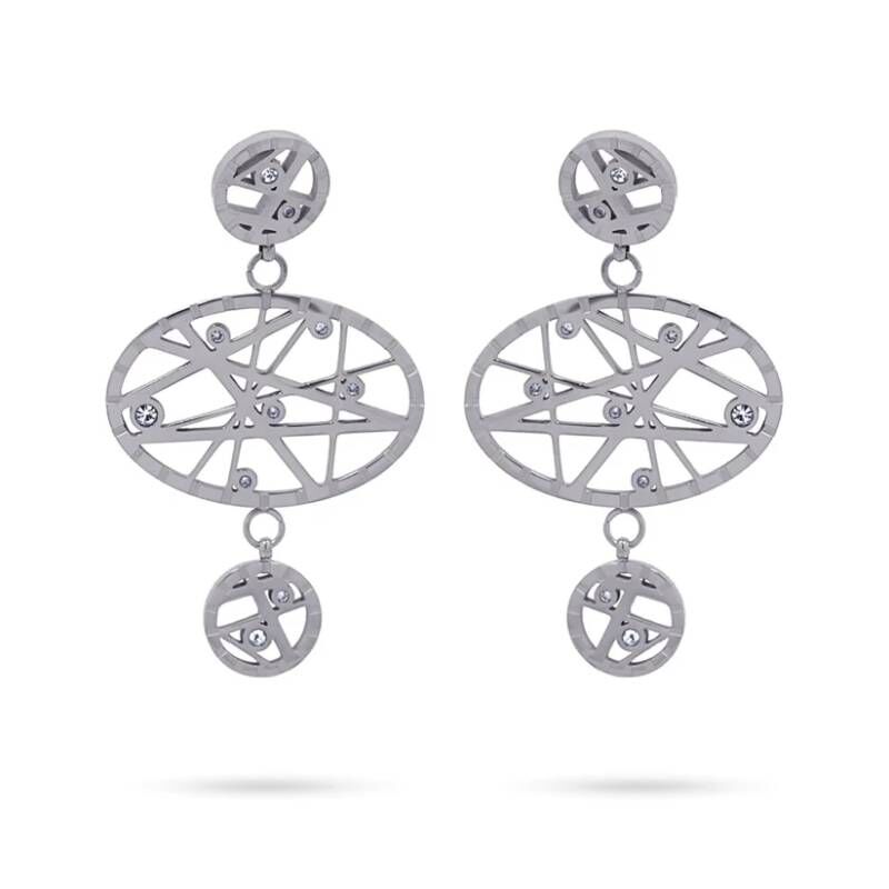 Gibraltar (UK), Appliances, EUR 35,  Silver Earrings With Cubic Zirconia Stones | Anartxy CPE678