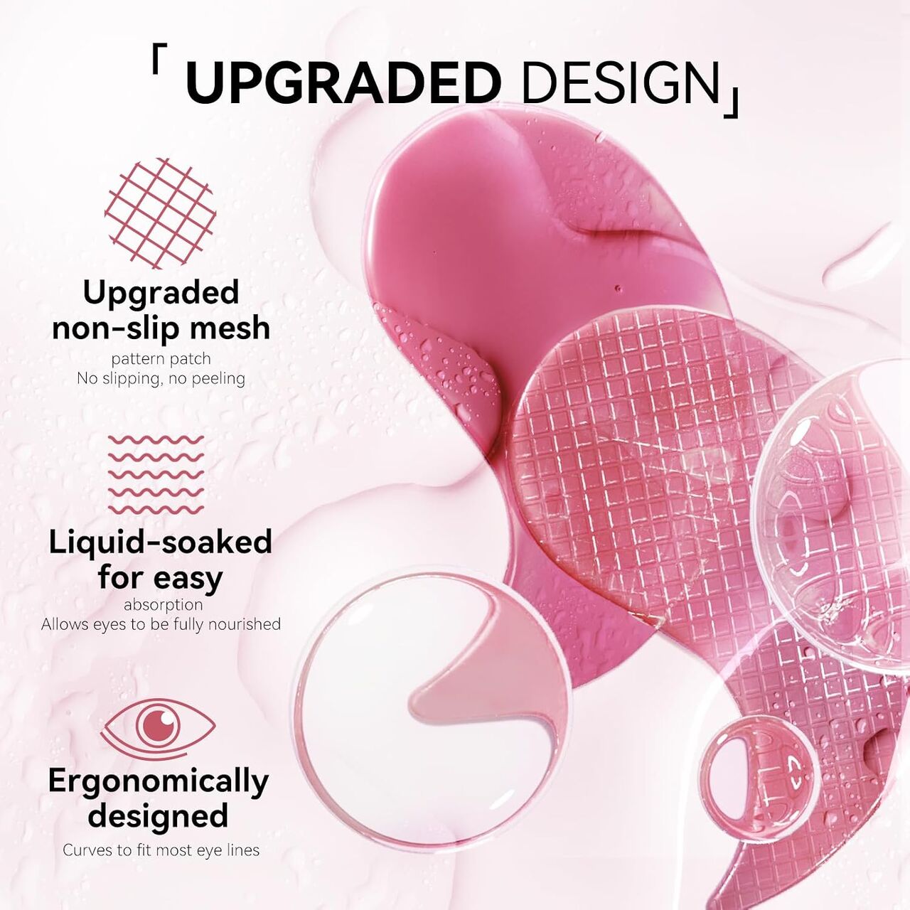 New York, General, BREYLEE Flamingo Pink Eye Mask&ndash;60 Pcs-Puffy Eyes And Dark Circles Treatments&ndash;Look Younger