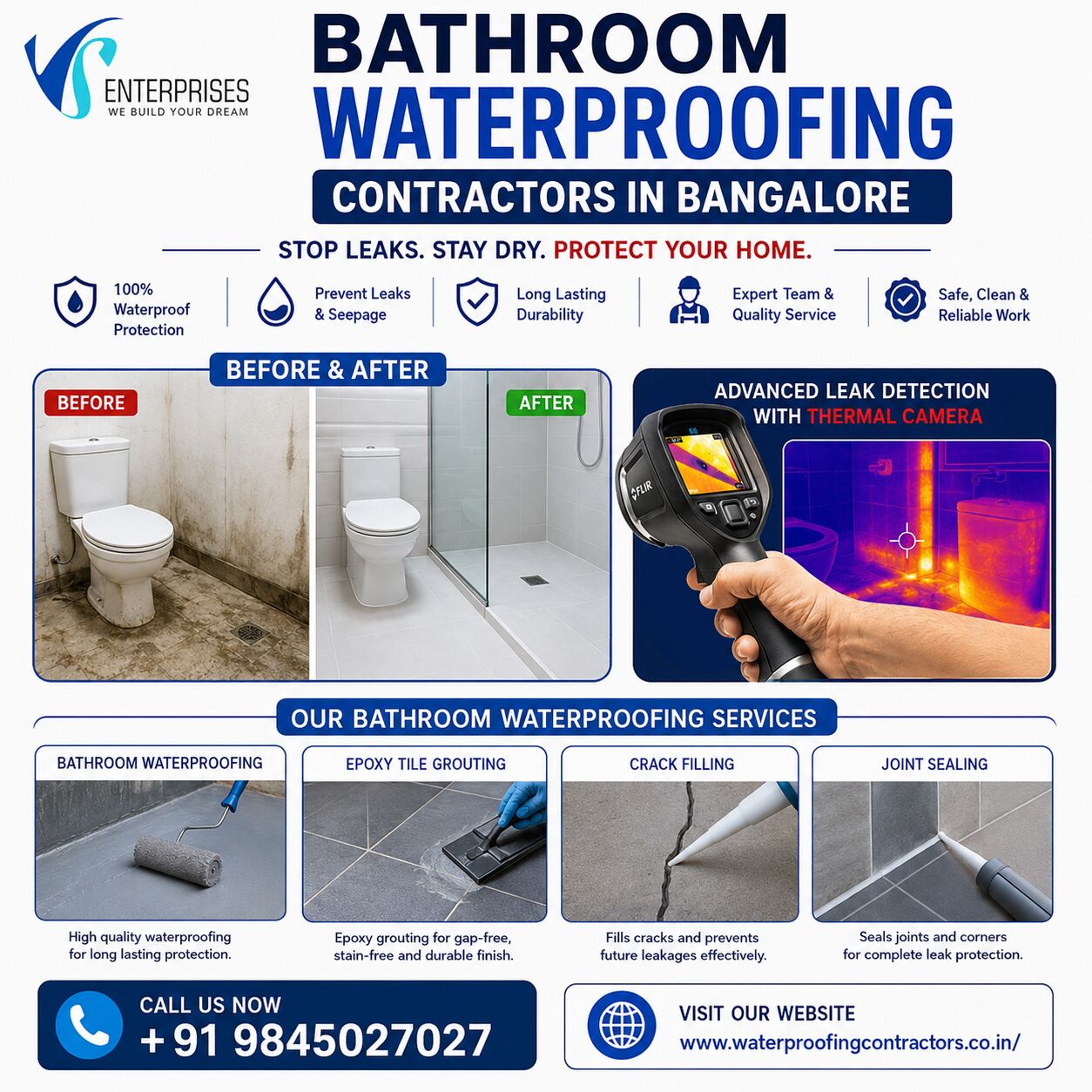 Bangalore, Construction, Bathroom Waterproofing Contractors In Bangalore
