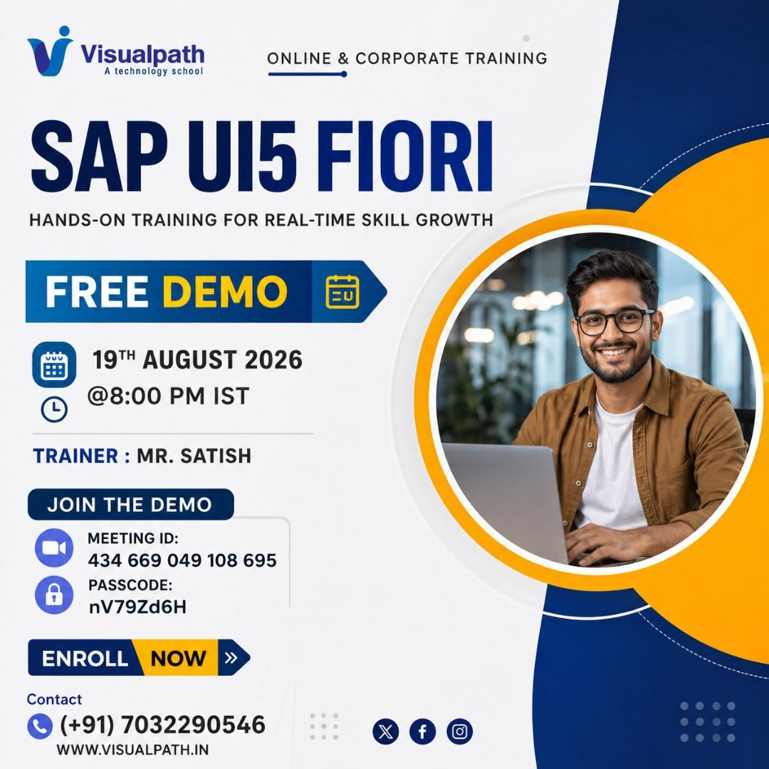 Hyderabad, Education, SAP UI5 Fiori Free Demo: Learn UI5 From Industry Experts