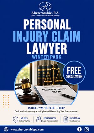 Miami, Legal, Personal Injury Claim Lawyer Winter Park Free Consultation