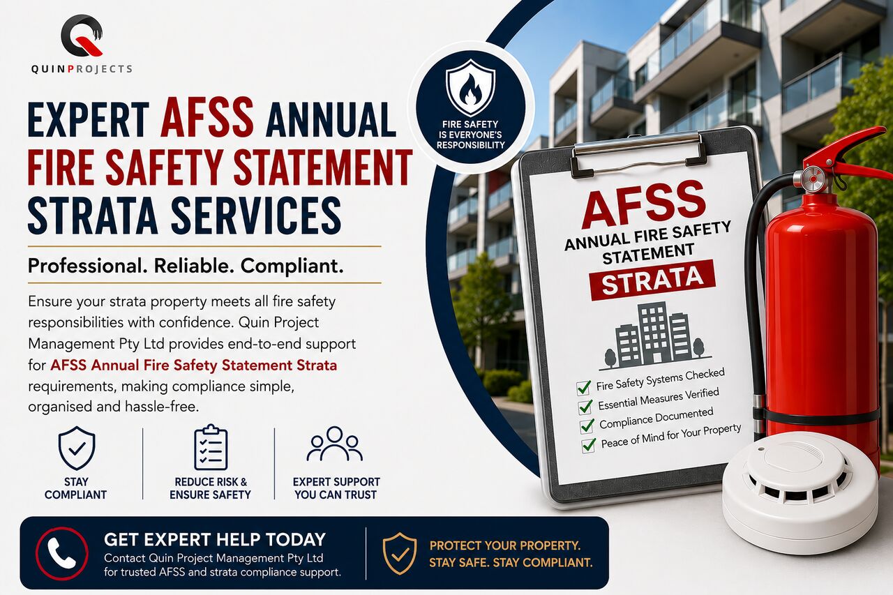 Sydney, Construction, Expert AFSS Annual Fire Safety Statement Strata Services | Quin Project Management Pty Ltd