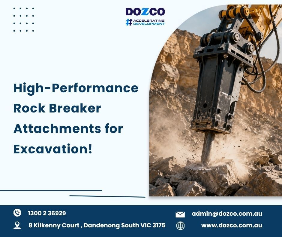 Sydney, Construction, Boost Excavation Productivity With Powerful Rock Breaker Attachments