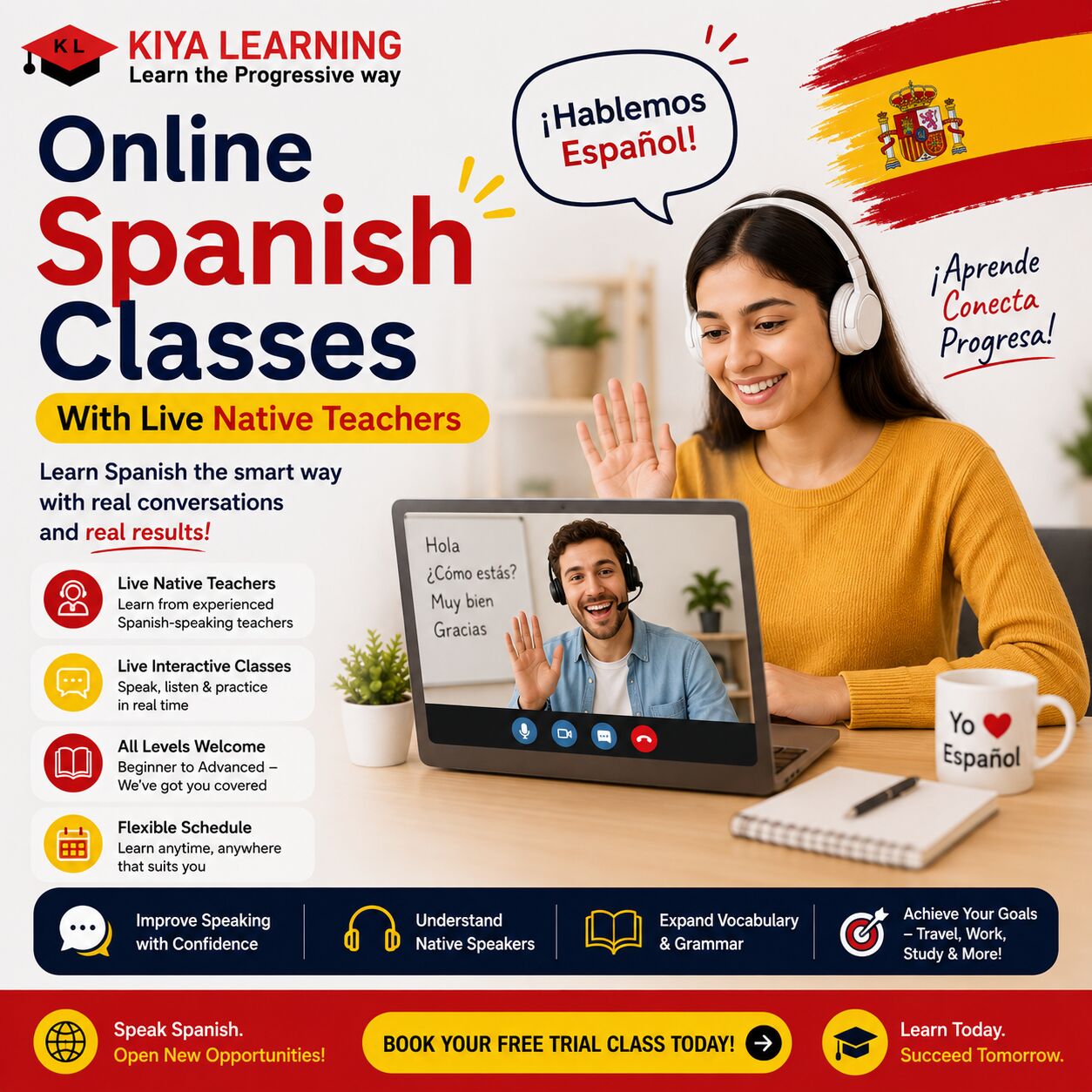 New York, Education, Online Spanish Classes With Live Native Teachers