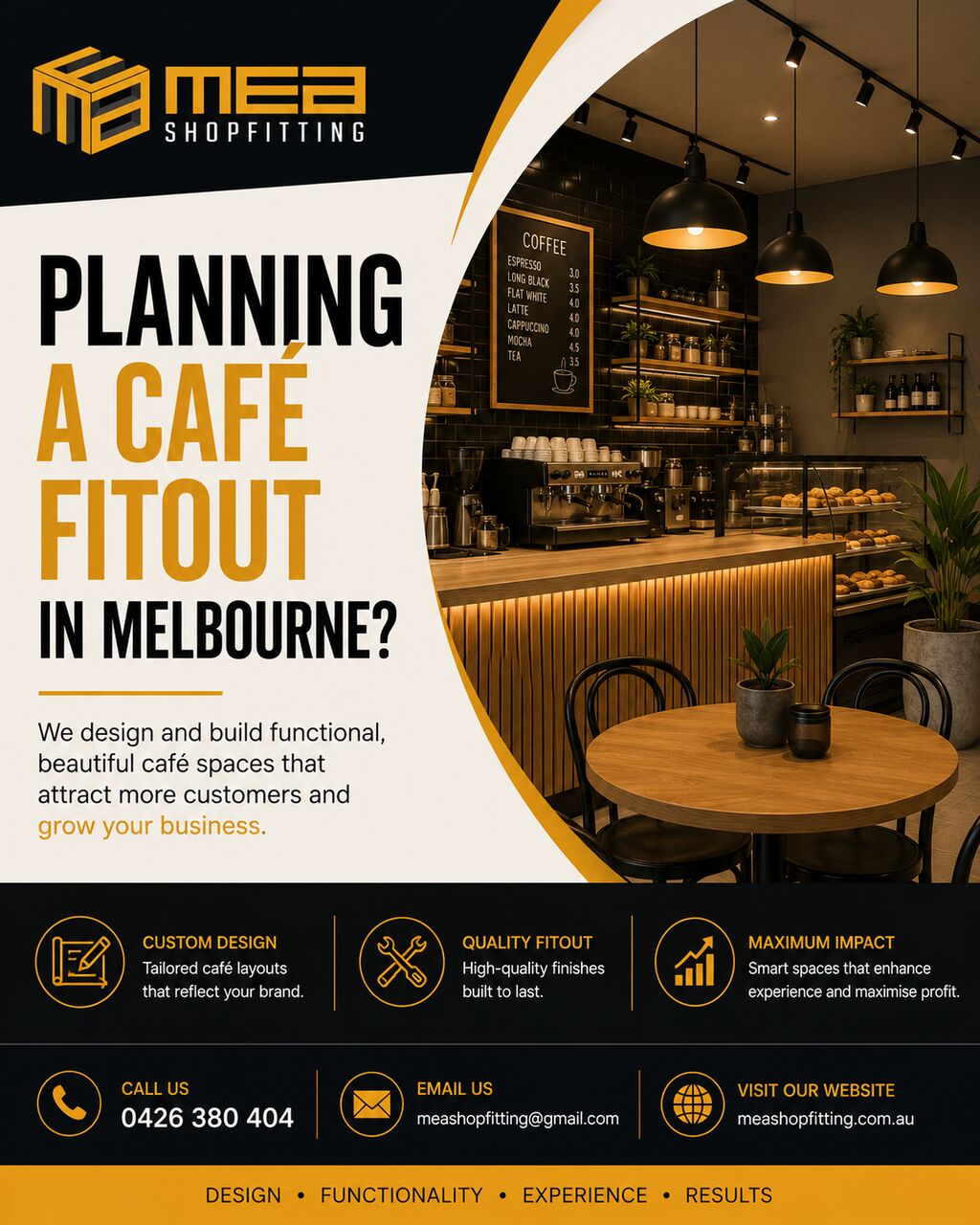 Melbourne, Construction, Café Fit Out Melbourne | Café Shopfitting & Commercial Fitouts