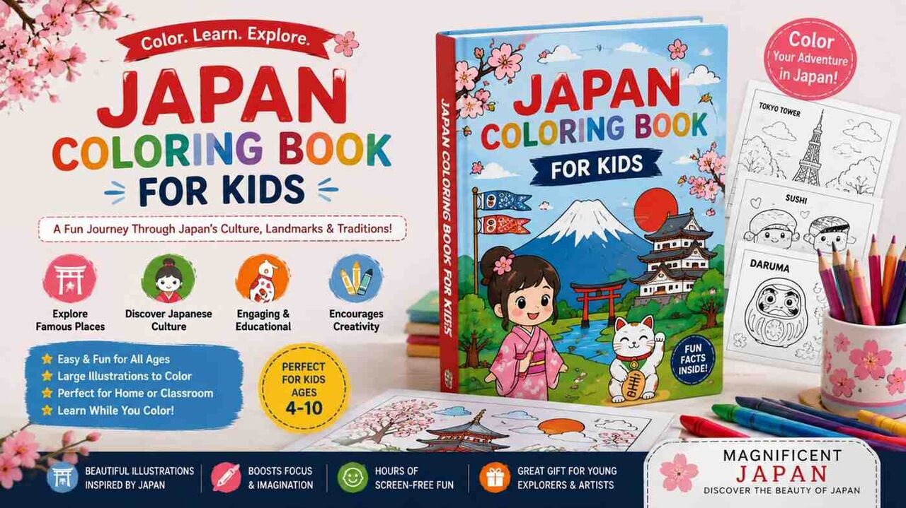 Austin, Legal, Japan Coloring Book For Kids