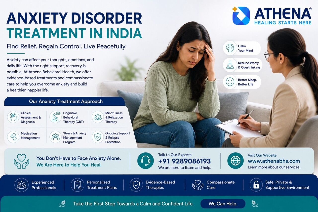 Gurugram, Health, Effective Anxiety Disorder Treatment In India For Better Wellbeing