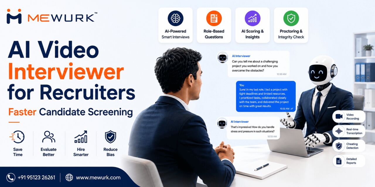 Ahmedabad, Software Development, AI Video Interviewer For Recruiters Faster Candidate Screening | Mewurk