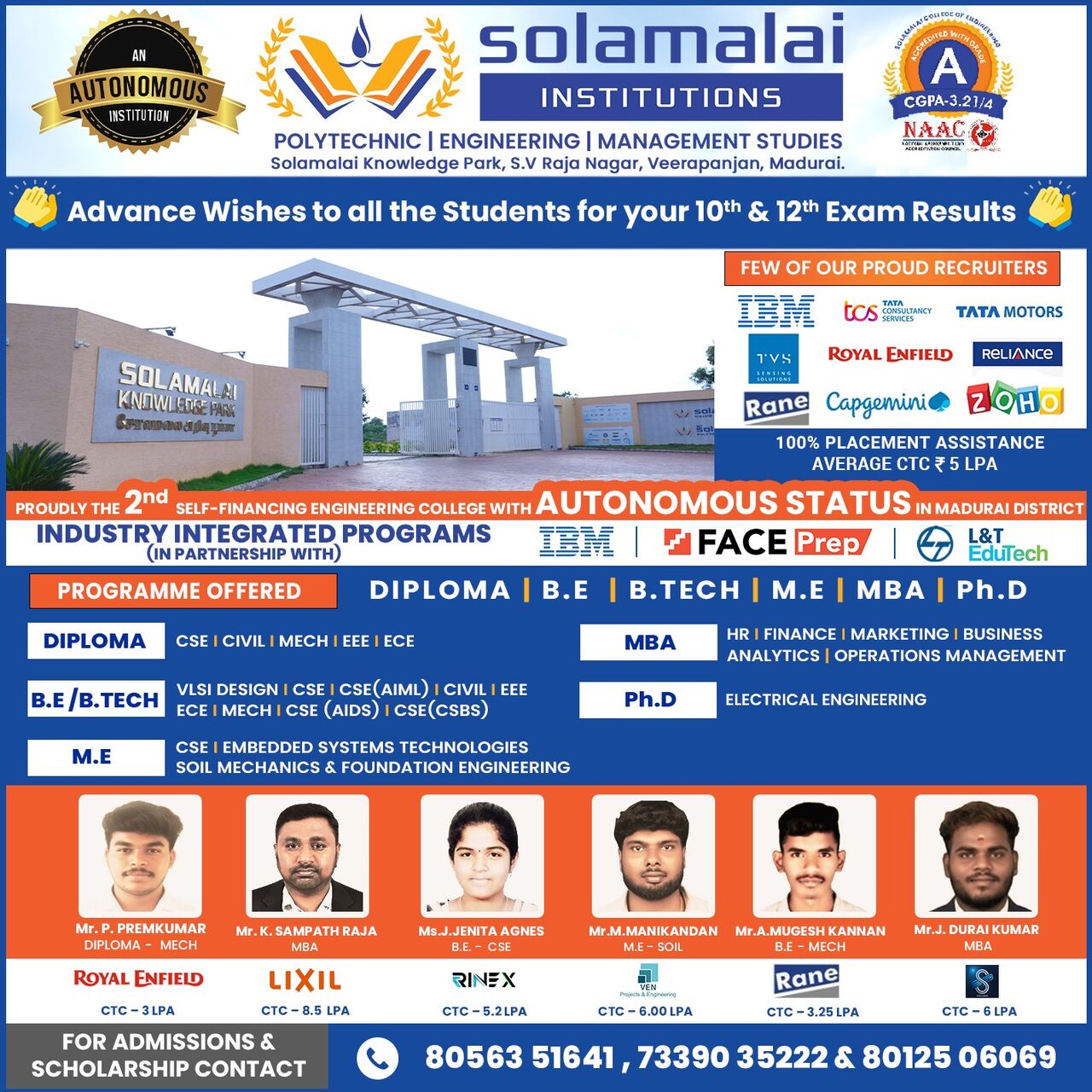 Madurai, Lessons Offered, Colleges In Madurai For Engineering: Courses, Placements And Opportunities At Solamalai