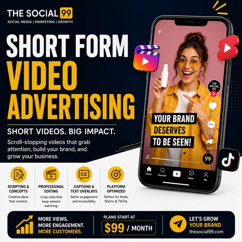 Calgary, Marketing, Short Form Video Advertising Services To Boost Engagement And Grow Your Brand
