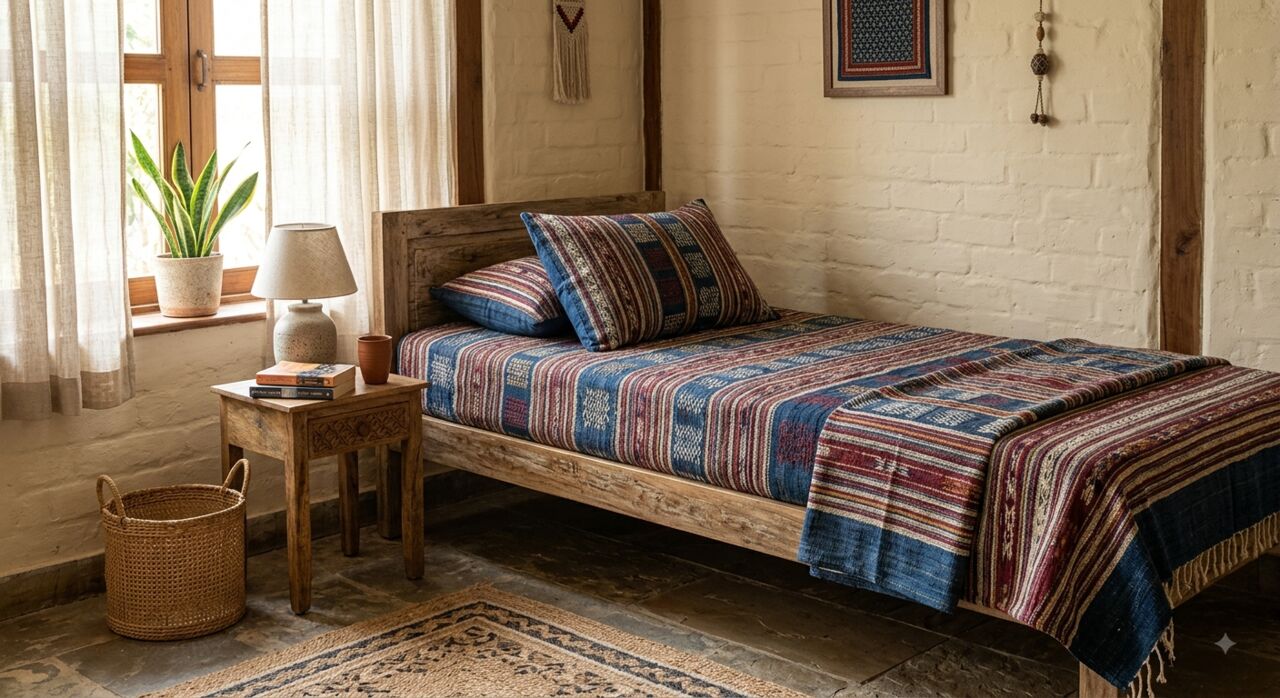 Mumbai, Household Items, INR 1499,  Handloom Cotton Bed Sheets &ndash; Traditional Craftsmanship, Modern Comfort