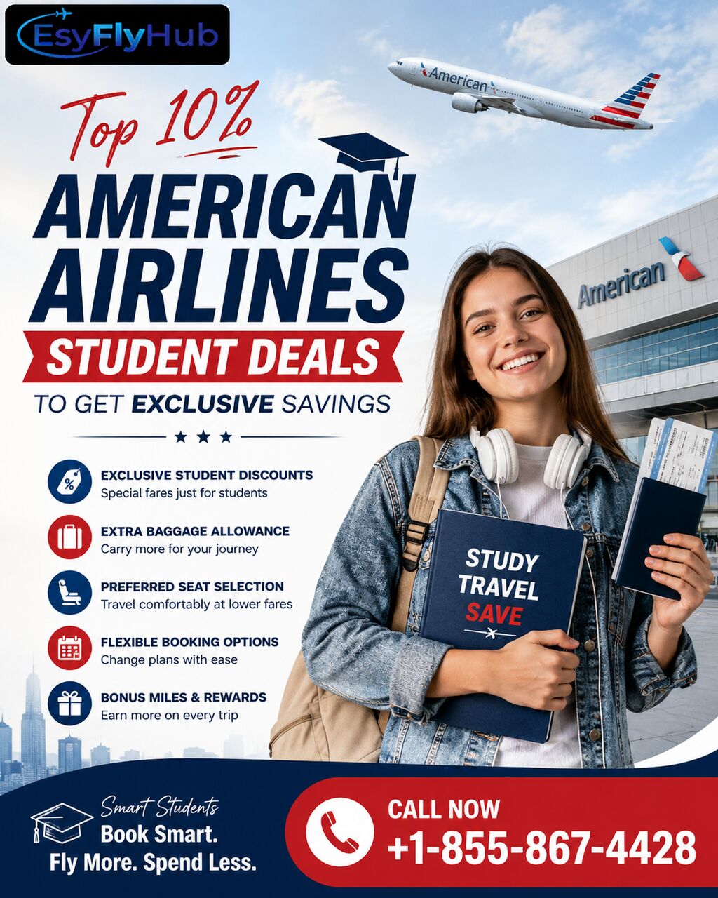 New York, Travel, Top 10% American Airlines Student Deals To Get Exclusive Savings