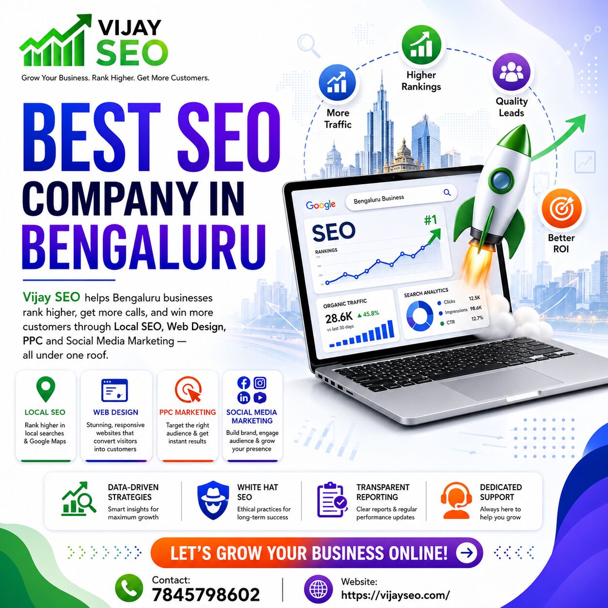 Bangalore, Web Design & Development, Best SEO Company In Bengaluru Helping Businesses Grow Online