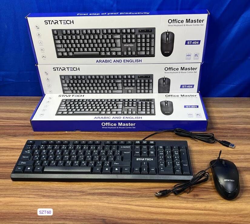 Manama, Computers, BHD 6,  Star Tech Office Master (ST-404) Wired Keyboard And Mouse Combo Set