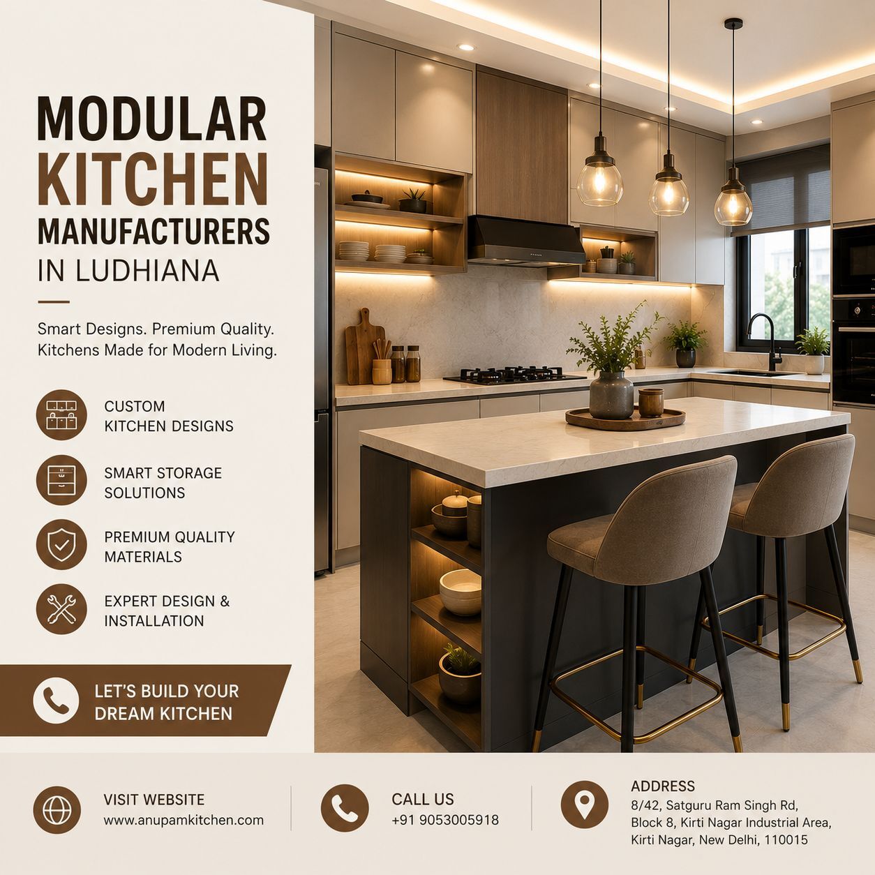 New Delhi, Construction, Best Modular Kitchen Solutions In Ludhiana