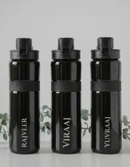 Mumbai, Health & Beauty Items, INR 1299,  Order Customised Midnight Steel Sipper Bottle - 850 Ml From Ink N Bow