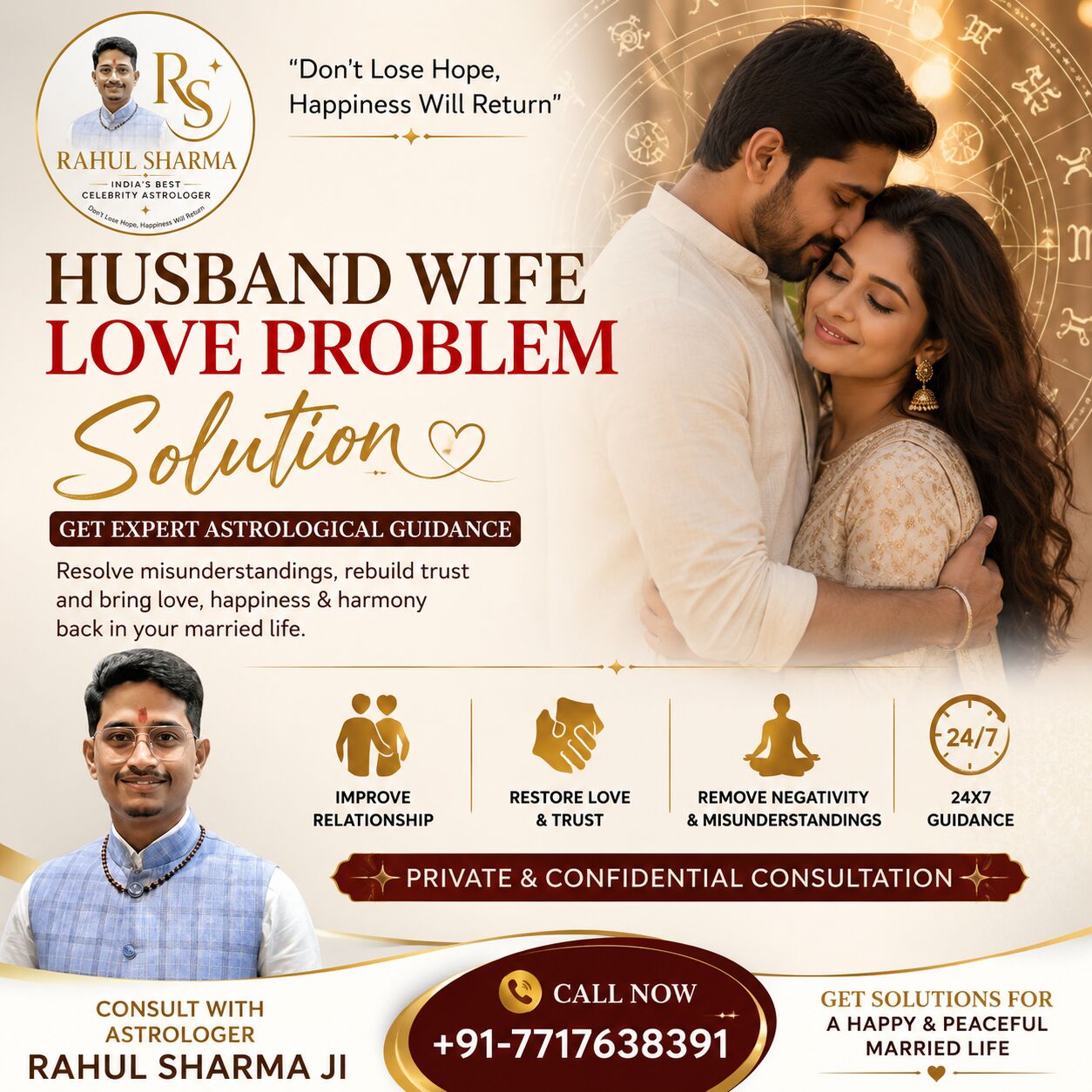 Mumbai, Marketing, Husband Wife Love Problem Solution | Rahul Sharma Ji Guidance