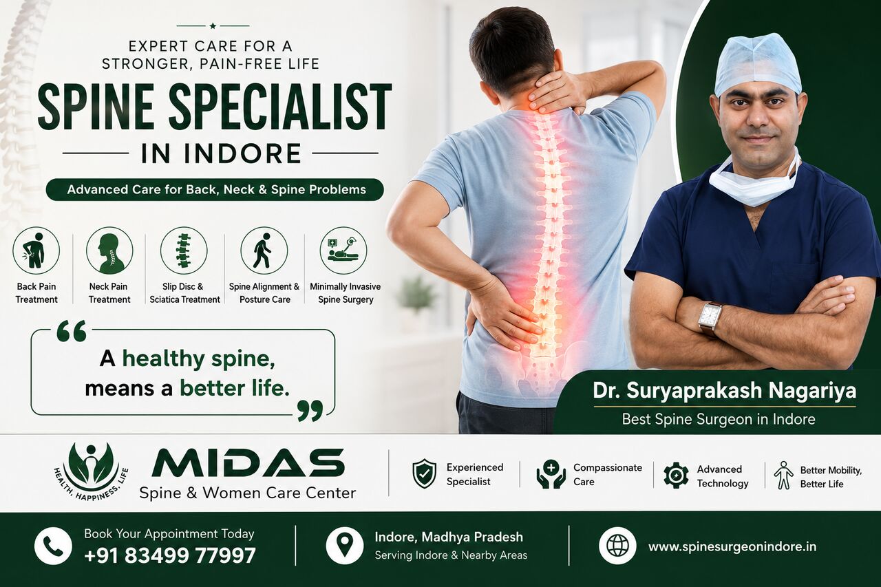 Indore, Health & Beauty Items, INR 1000,  Dr. Suryaprakash Nagariya |  Best Spine Surgeon In Indore | Midas Spine & Women Care Cente