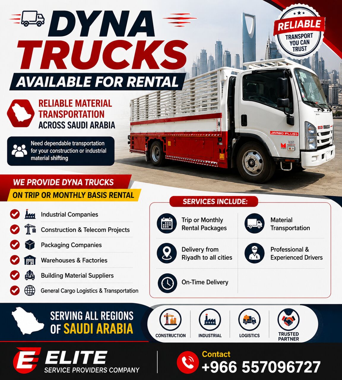 Riyadh, Logistics, 🚛 DYNA TRUCKS AVAILABLE FOR RENTAL 🚛