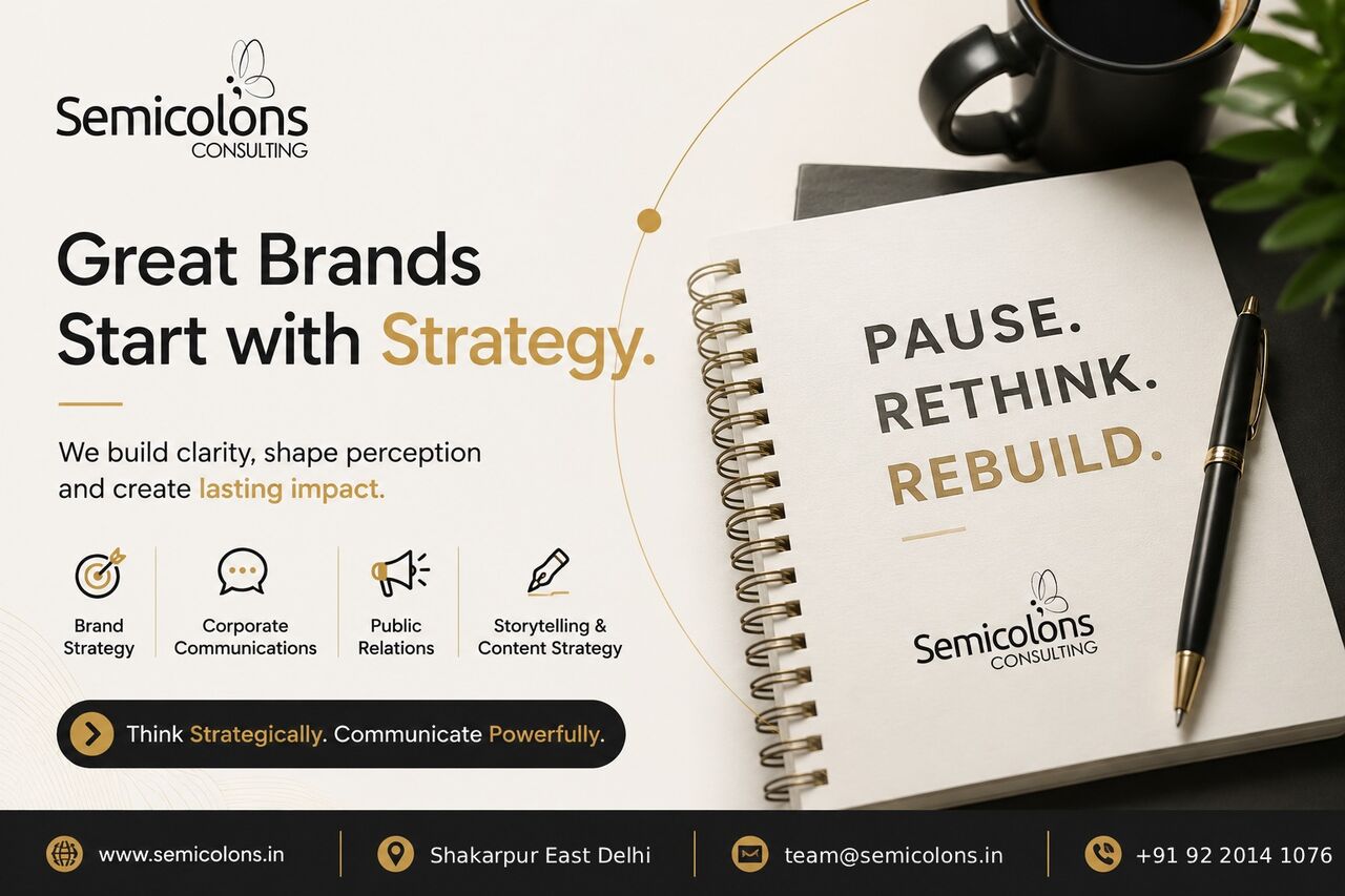 New Delhi, Counseling, Semicolons Consulting: Strategic Brand Consulting For Stronger Brands