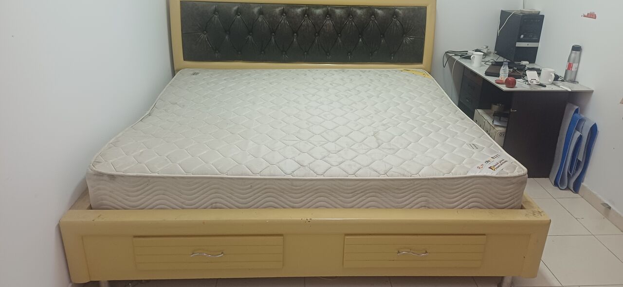 Dammam, Appliances, SAR 450,  King Size Bed  With Mattress For Sale