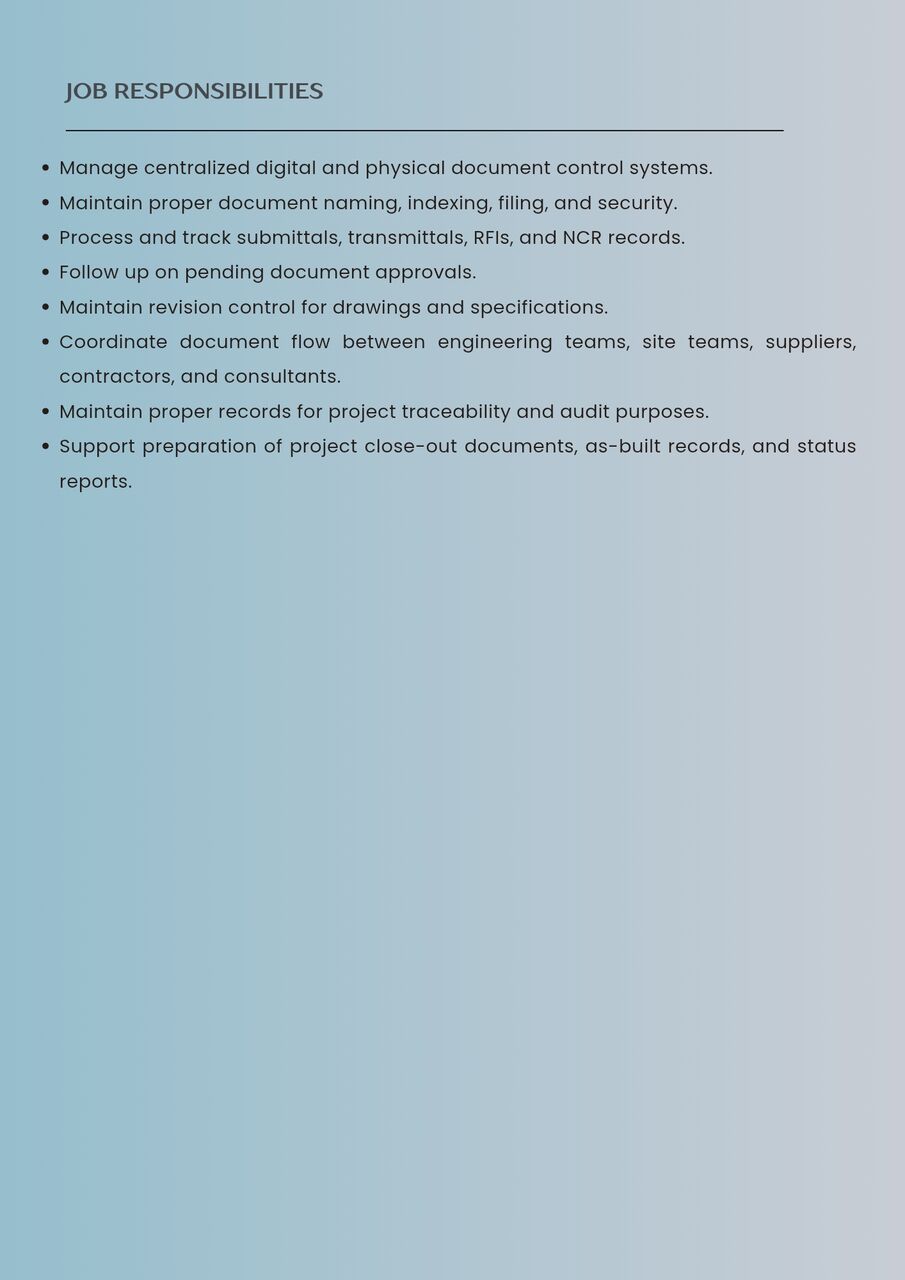 Riyadh, Job Seekers, Documents Controller