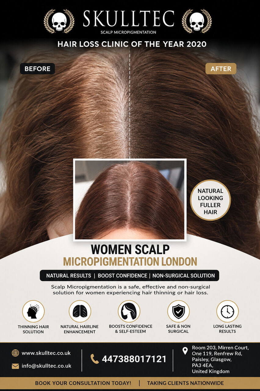 London, Health, Women&rsquo;s Scalp Micropigmentation London &ndash; Natural Hairline Solution