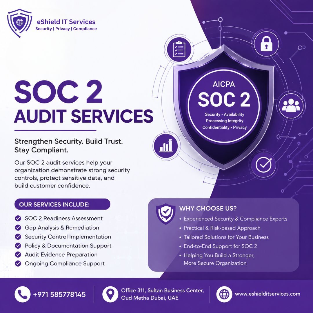 Dubai, Legal, SOC 2 Audit Services For Stronger Security & Compliance