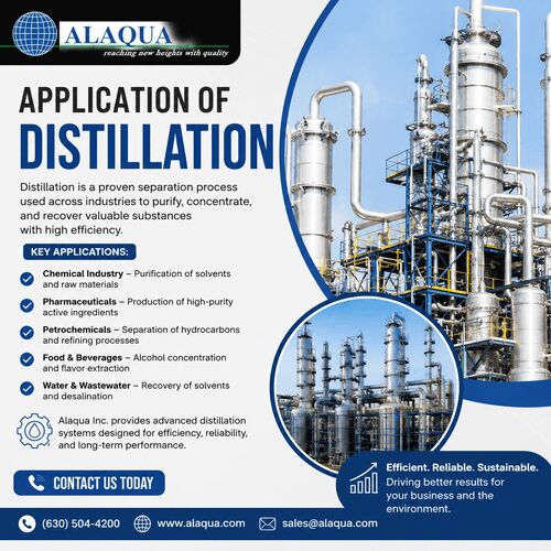 New York, Machinery, USD 100,  Application Of Distillation: Efficient Separation Solutions By Alaqua Inc