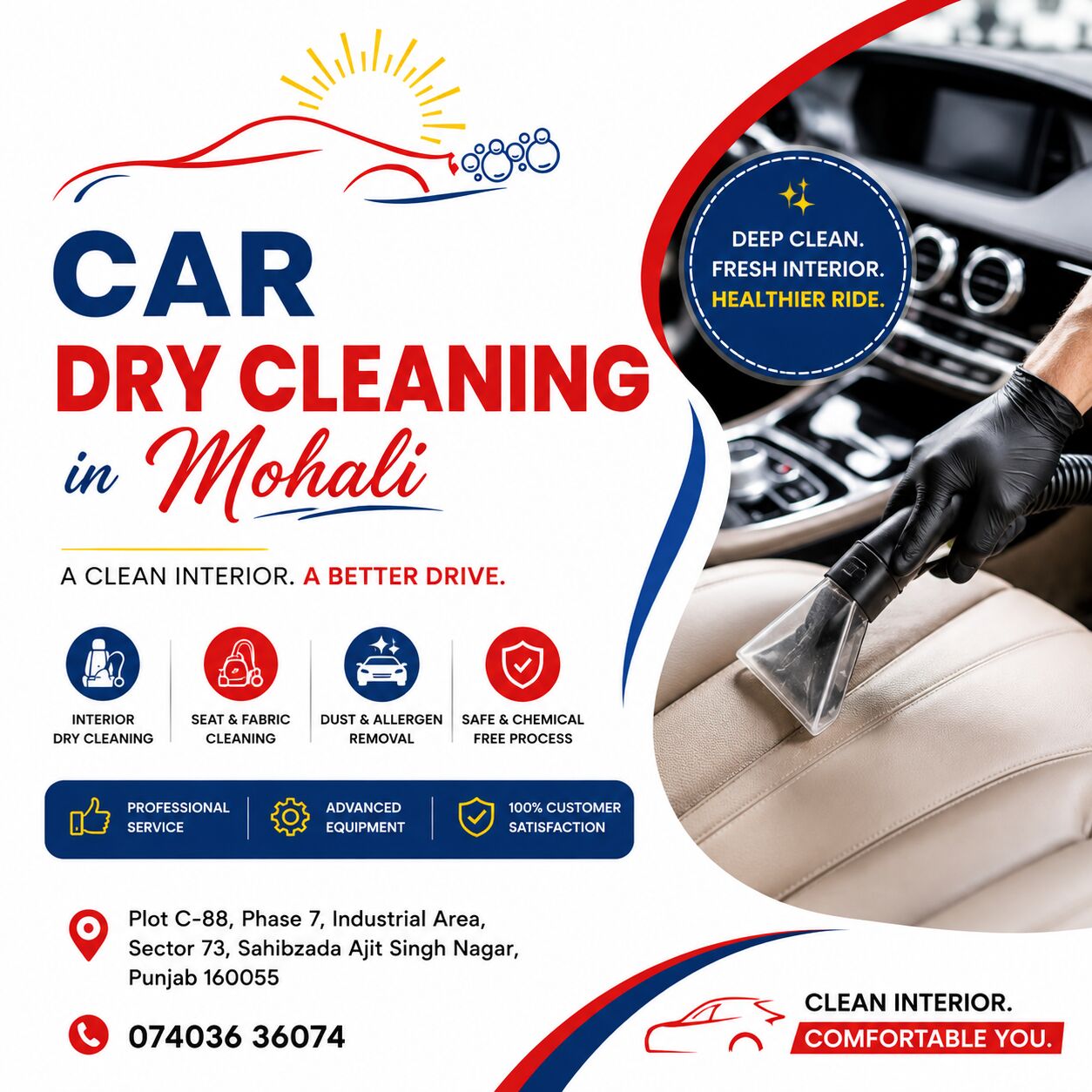 Mumbai, Automotive, Car Dry Cleaning In Mohali &ndash; Deep Interior Cleaning For A Fresh Drive!