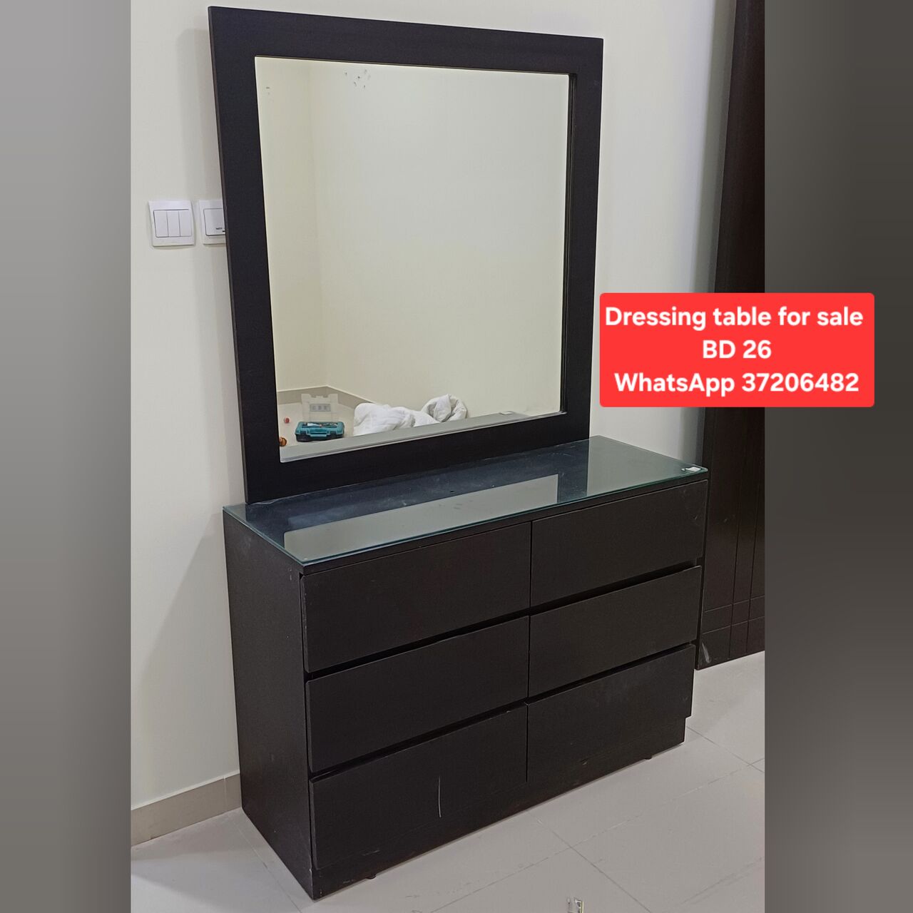 Manama, Furniture, BHD 26,  ✅️ Dressing Table For Sale In Good Condition With Delivery