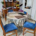 SAR 2000,  7 Seater Sofa, Tea Table, Wooden Dinning Set, Worddrobe/Giftself, Shoe Stand, Study Table