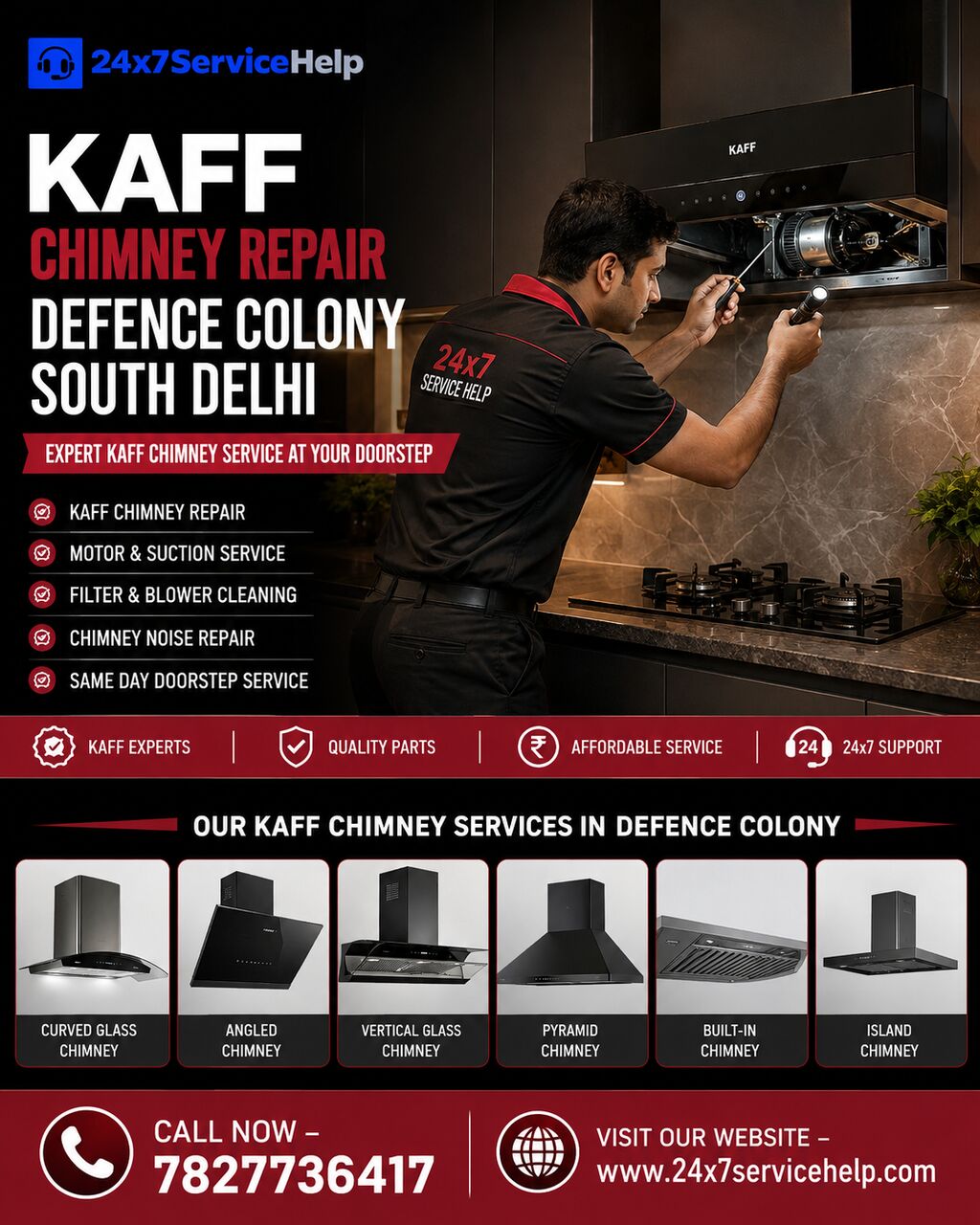 New Delhi, Appliance Repair, Reliable Kaff Chimney Repair Service In Defence Colony South Delhi