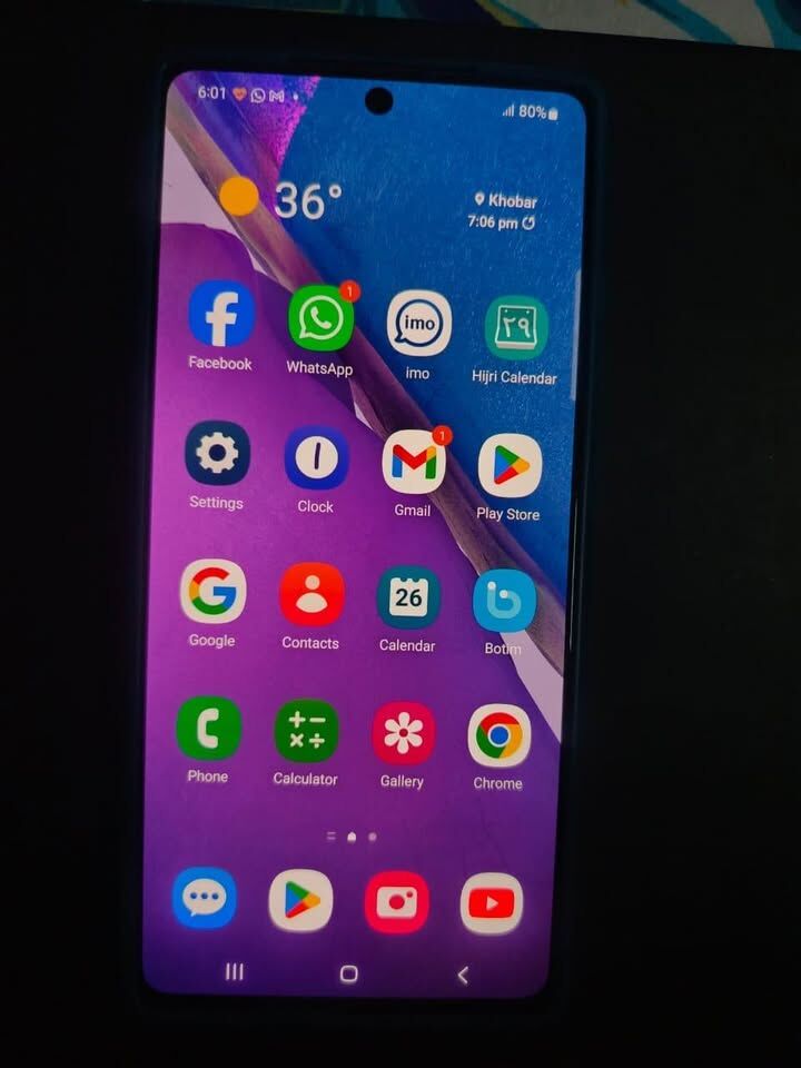 Dammam, Mobile Phones, SAR 650,  Samsung Galaxy Note 20 256GB Grey