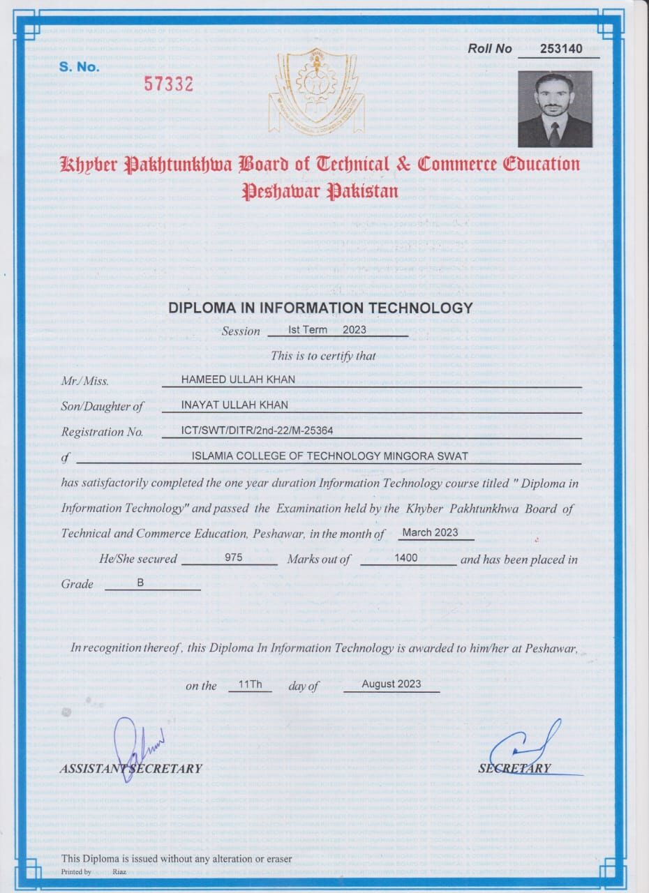 Abha, Job Seekers, Document Controller