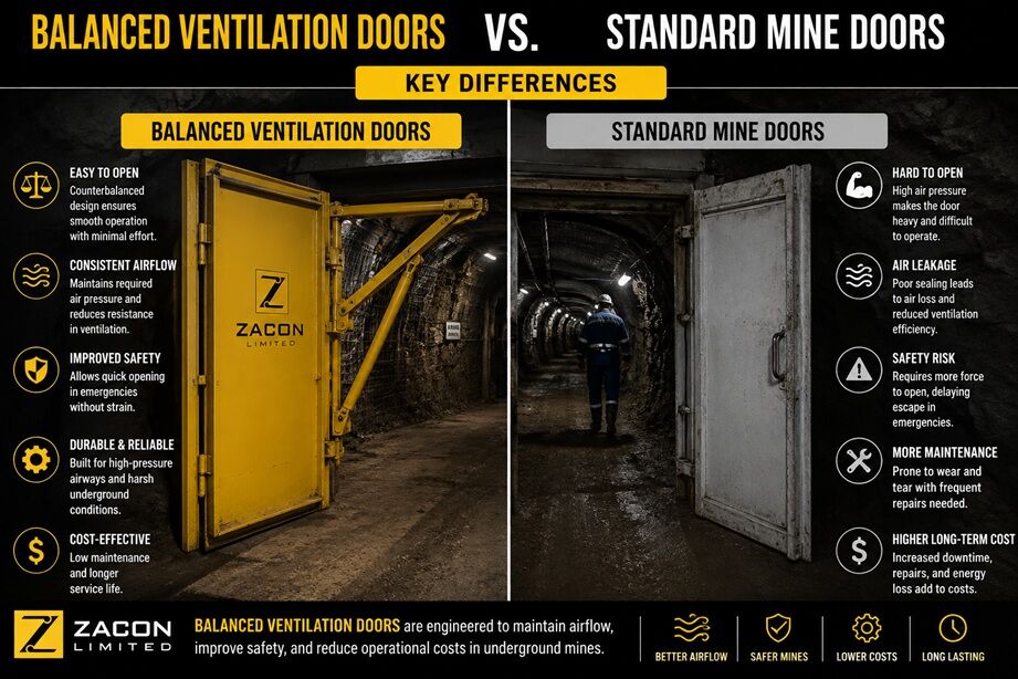 Toronto, Heavy Equipment, CAD 1000,  Balanced Ventilation Doors Vs Standard Mine Doors